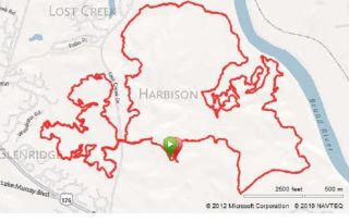 Harbison 50 km map