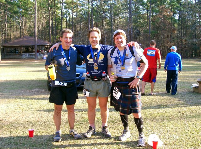  Bill Berdon, I and Michael Fournier in full glory with medals!